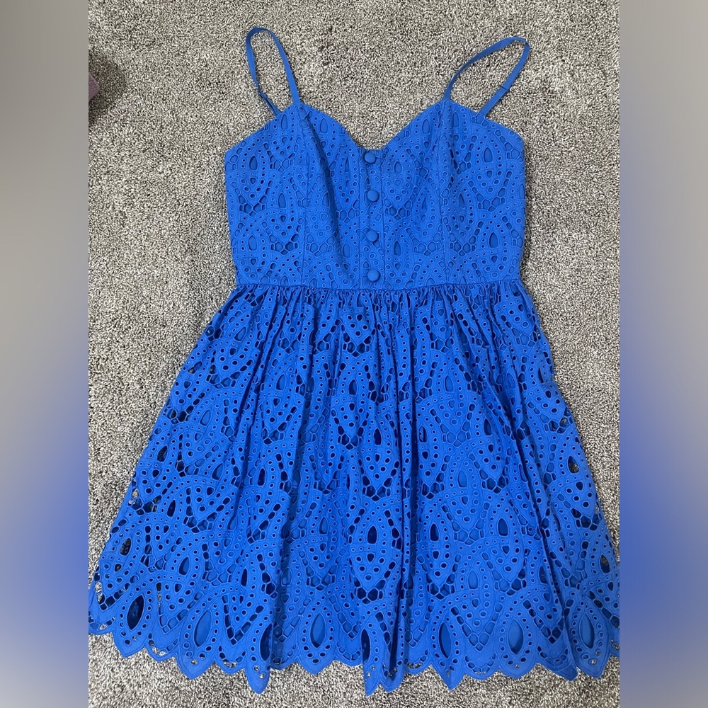 Alice + Olivia blue dress